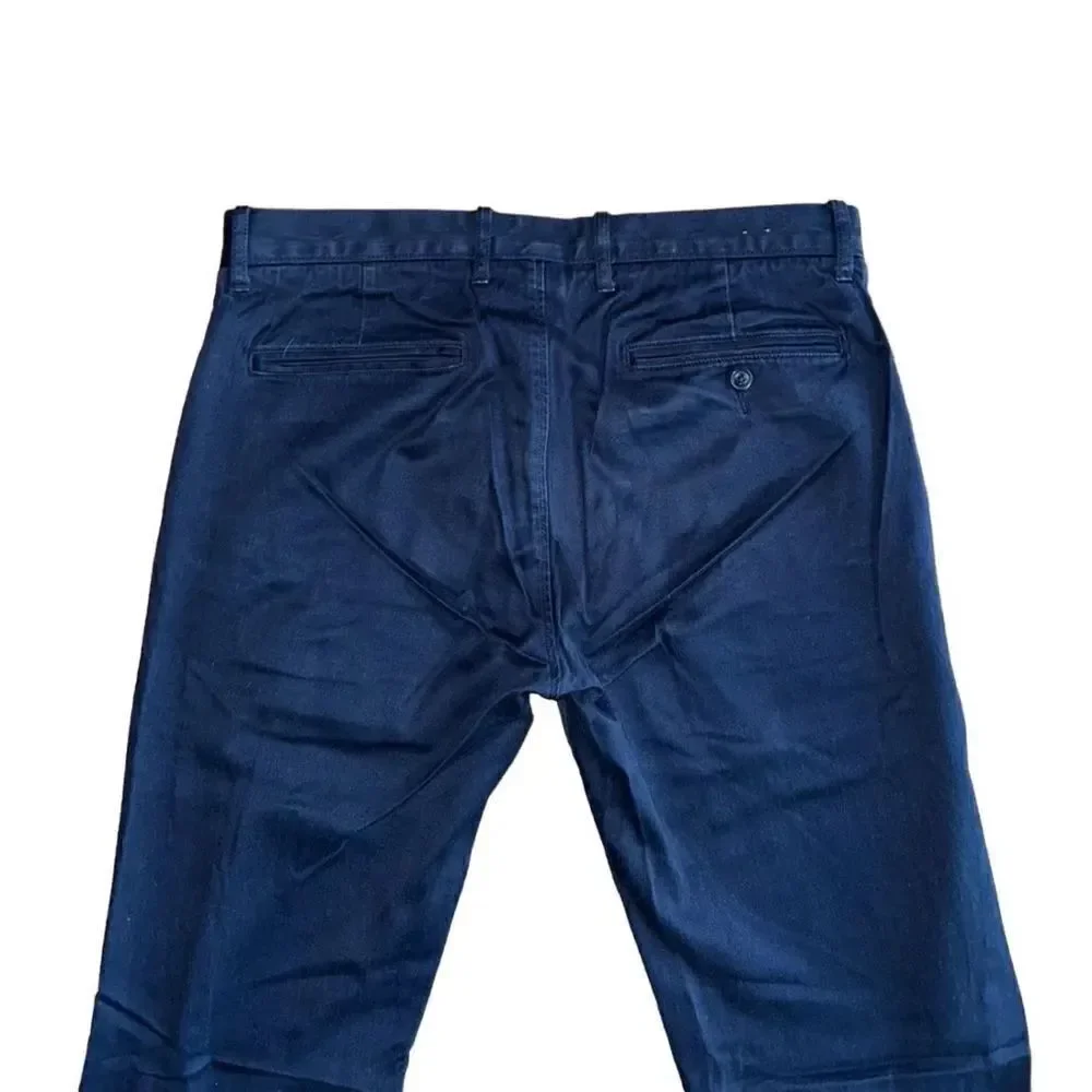J. Crew Men's Navy Blue Broken In Chino Pants - Size 33x32